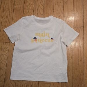 Kate Spade Main Squeeze Lemon Tee Shirt Size L Sparkle Lemon Bridal